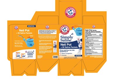 Principal Display Panel (Ah Neti Pot   50 Packets Mono V08210e)